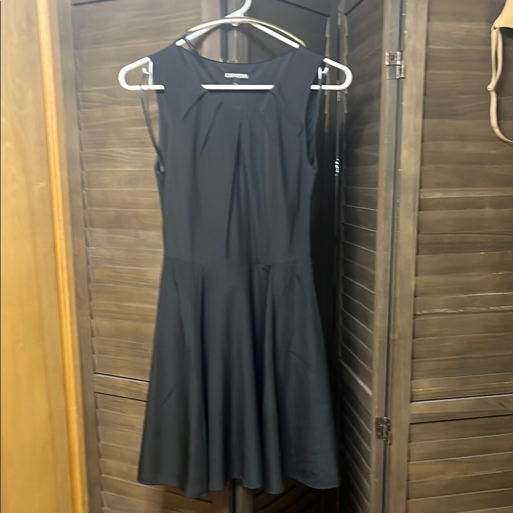Express Black Fit and Flare Mini Dress